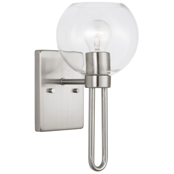 Brushed Nickel LED Bulb(s) Included
