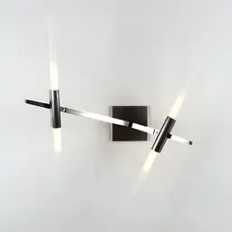 Polished Nickel,Angle Cut Glass