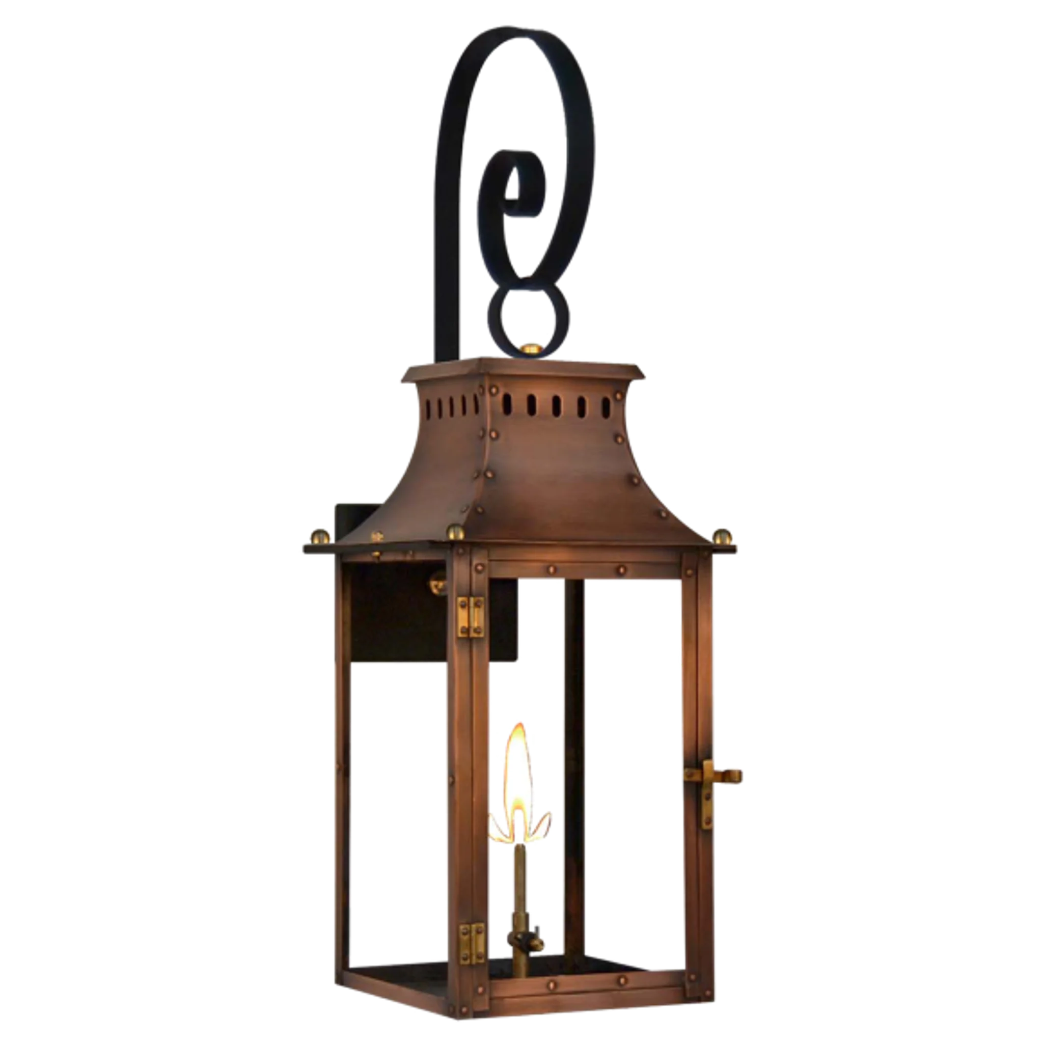 Купить Уличное бра Market Street 19" Top Scroll Wall Lantern в интернет-магазине roooms.ru