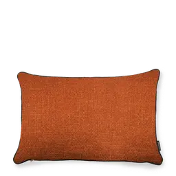 Rust red Black pipingInner cushion filled with feathers