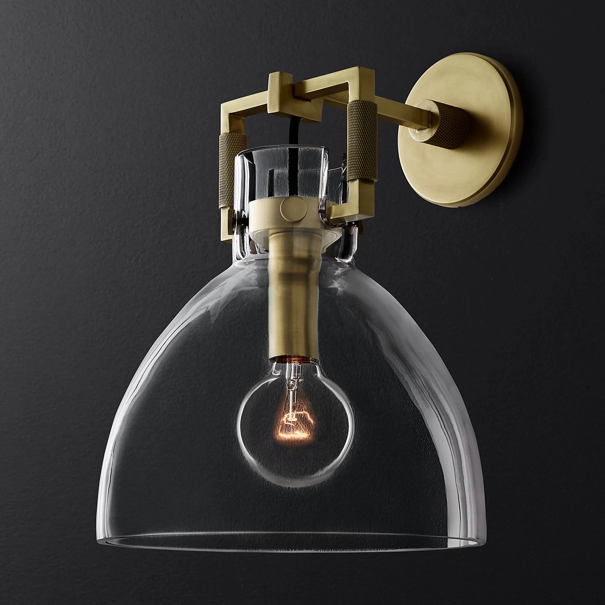 Купить Бра Machinist Glass Cloche Sconce 10" в интернет-магазине roooms.ru