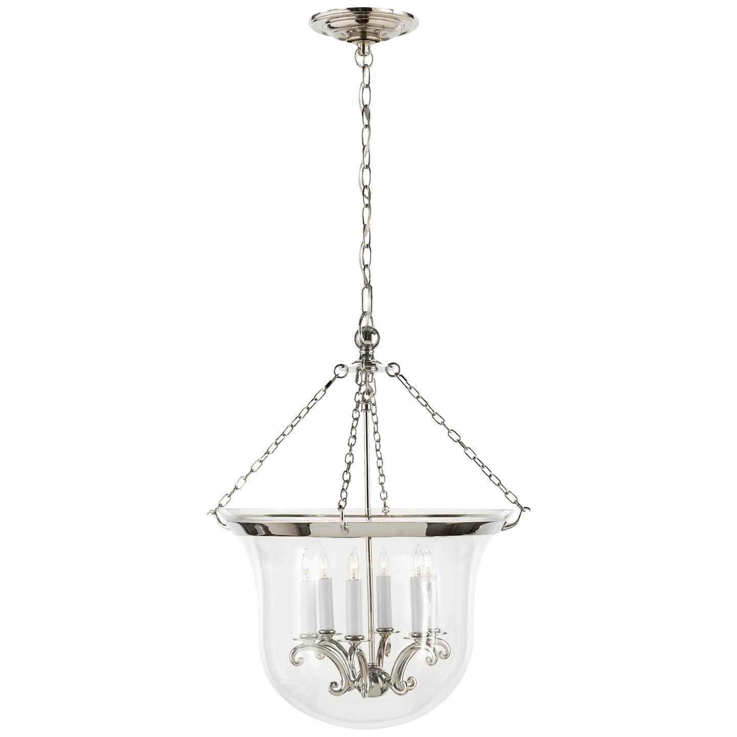 Polished Nickel Clear Glass