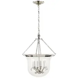 Polished Nickel Clear Glass