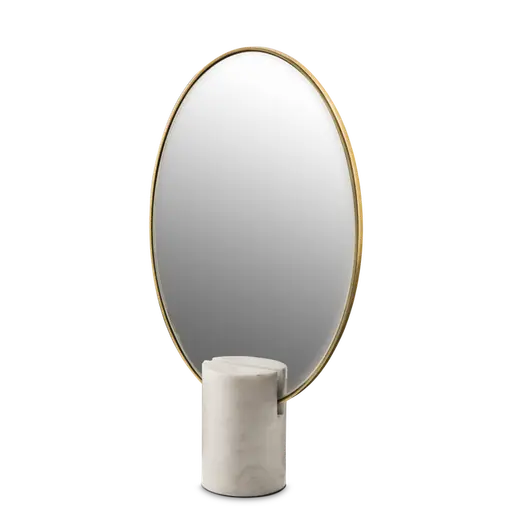 Купить Настольное зеркало Mirror Oval Marble в интернет-магазине roooms.ru