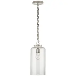 Polished Nickel Clear Glass