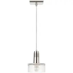 Polished Nickel Clear Glass