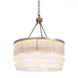 light brushed brass finish | clear glass S