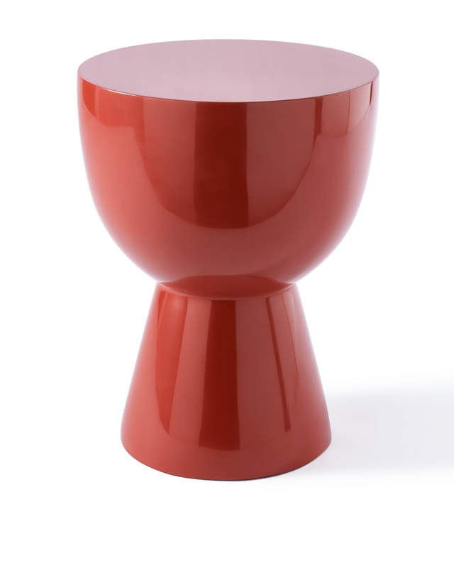 Coral red Lacquered polyester