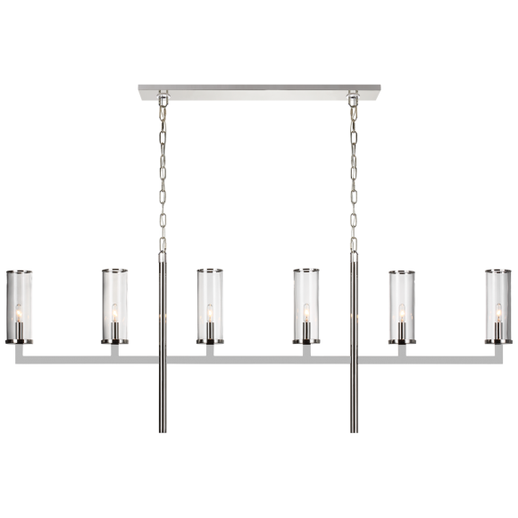 Polished Nickel Clear Glass