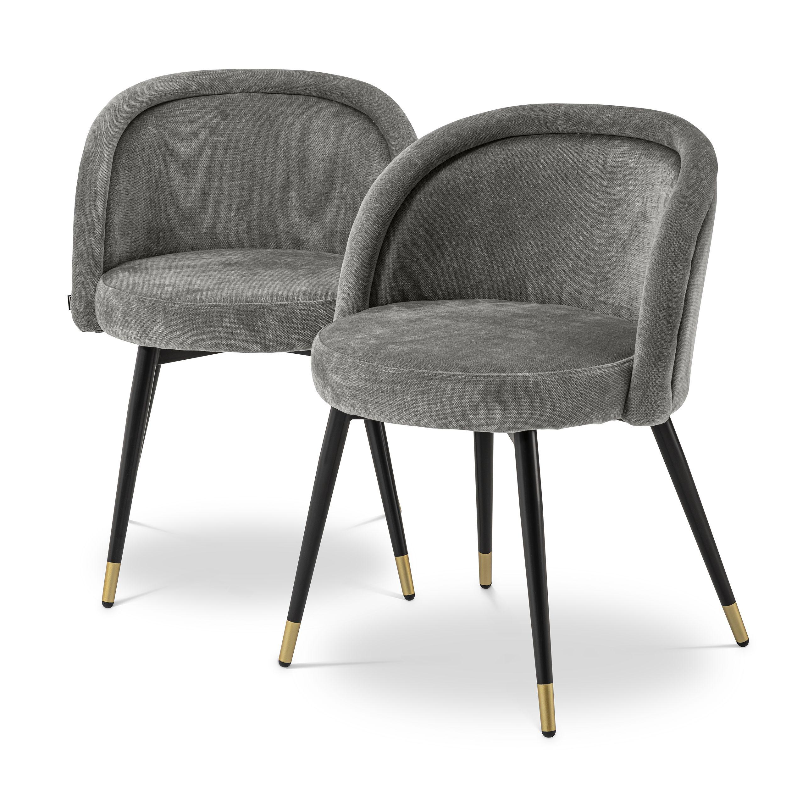 clarck grey | black & brass legs