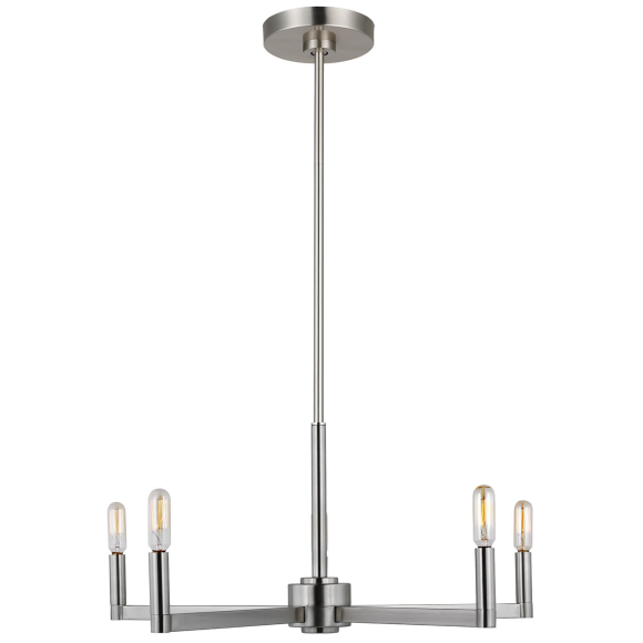 Brushed Nickel LED Bulb(s) Included