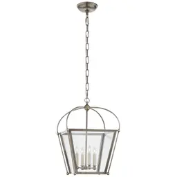 Antique Nickel Clear Glass