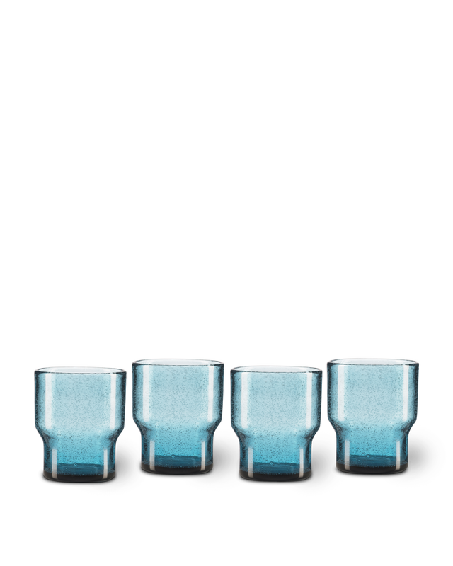 light blue Recycled glass with bubbles