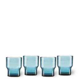 light blue Recycled glass with bubbles