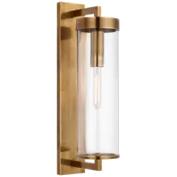 Antique-Burnished Brass Clear Glass