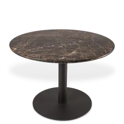 Dark brown MDFResin based artificial marble topwith iron base