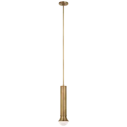Antique-Burnished Brass White Glass