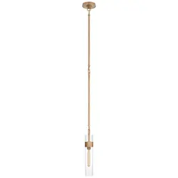Hand-Rubbed Antique Brass Clear Glass