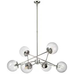 Polished Nickel Clear Glass