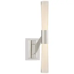Polished Nickel White Glass