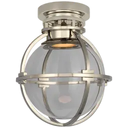 Polished Nickel Clear Glass