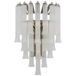 Polished Nickel Clear Glass