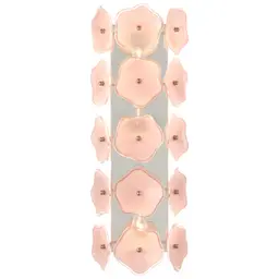 Polished Nickel Blush Tinted Glass