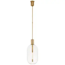 Antique-Burnished Brass Clear Glass