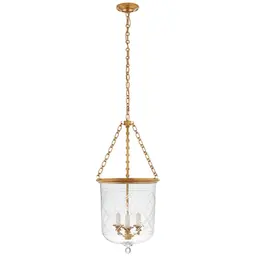 Natural Brass Clear Glass