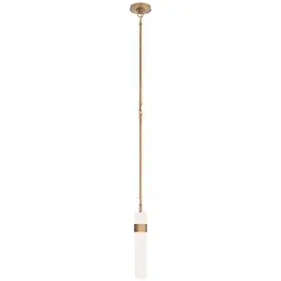 Hand-Rubbed Antique Brass White Glass