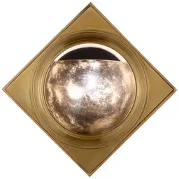Hand-Rubbed Antique Brass Antique Mirror