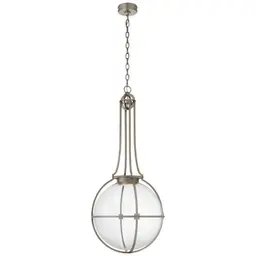 Antique Nickel Clear Glass