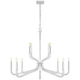 Polished Nickel and Crystal No Option