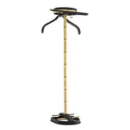 vintage brass finish | black leather