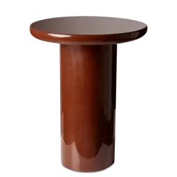 Burgundy red Stone baseMDF top with resin finish