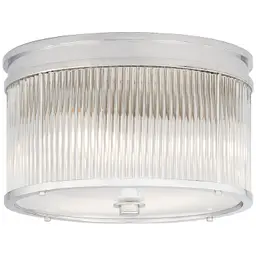 Polished Nickel White Glass