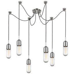 Polished Nickel Clear Glass