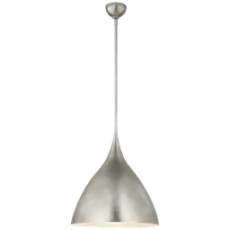 Burnished Silver Leaf Soft White Glass