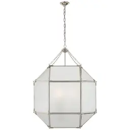 Polished Nickel Frosted Glass