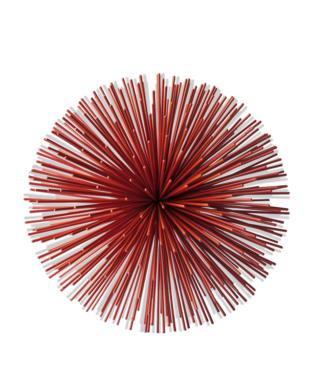 Coral red Coloured aluminium