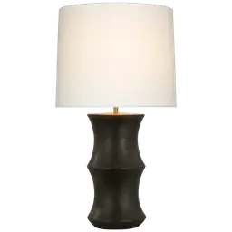 Stained Black Metallic 16.5" x 17.5" x 14" Linen