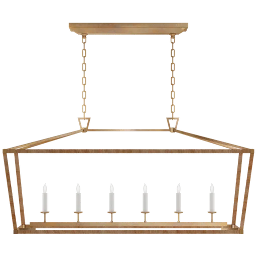 Купить Подвесной светильник Darlana Large Rattan Wrapped Linear Lantern в интернет-магазине roooms.ru