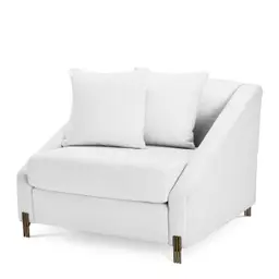 avalon white | brushed brass finish legs