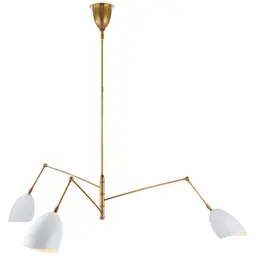 Hand-Rubbed Antique Brass and White White