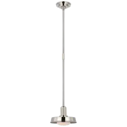Polished Nickel White Glass