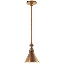 Hand-Rubbed Antique Brass Antique Brass Slant Shade
