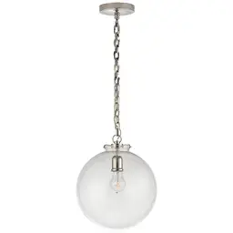 Polished Nickel Clear Glass