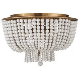 Hand-Rubbed Antique Brass White Acrylic