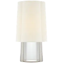 Crystal and Polished Nickel 8.25" x 9.5" x 11.5" Linen