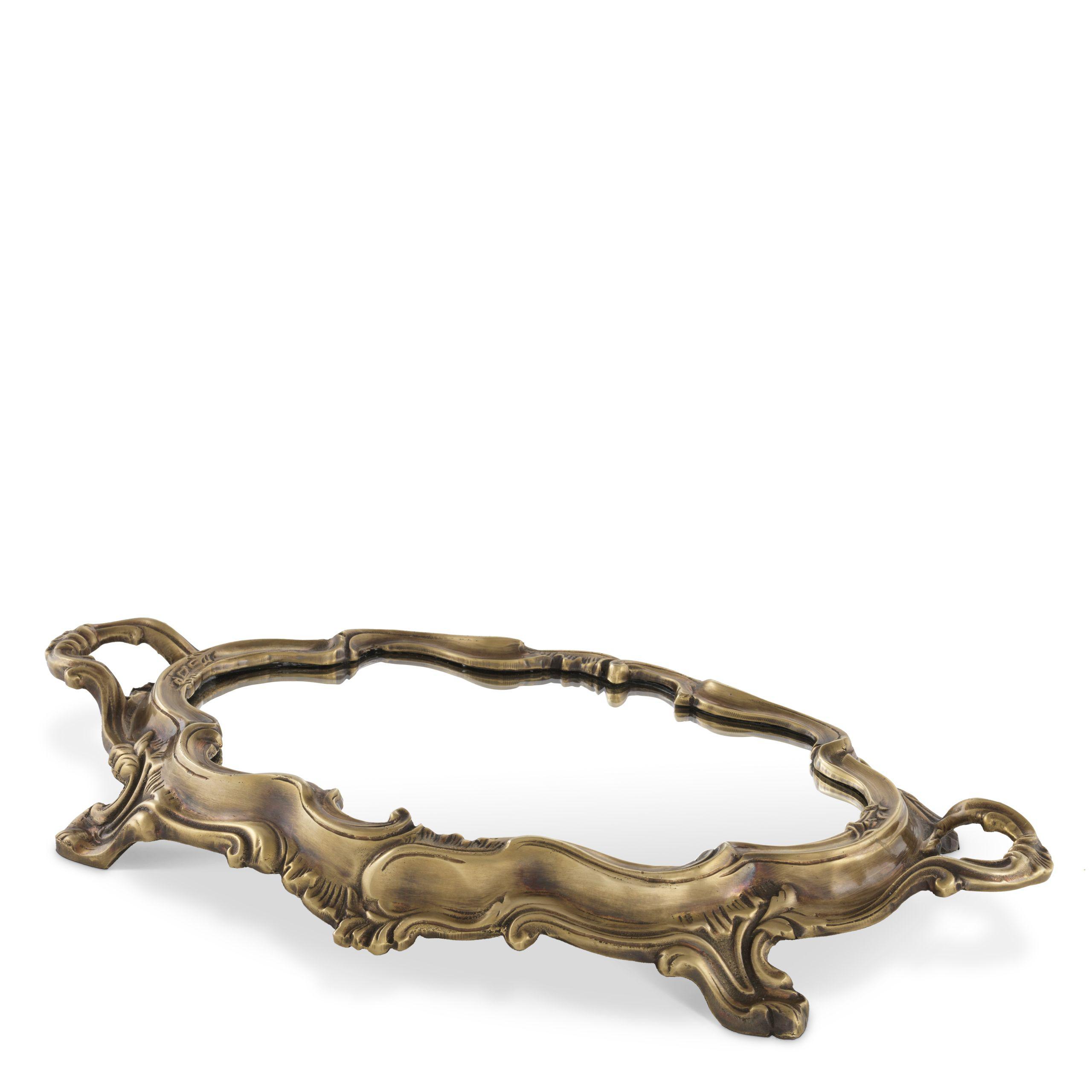 vintage brass finish | mirror glass